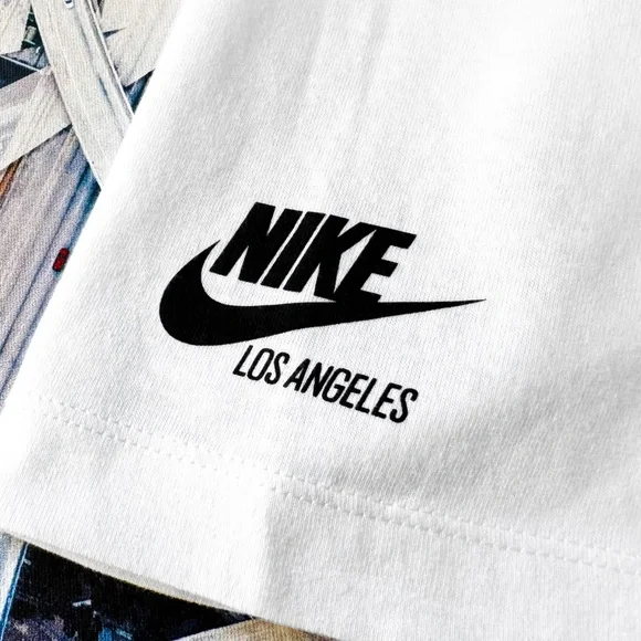 Nike Sportswear LA Lakers Tee Men’s Size L White Graphic Logo NSW Los Angeles DS - Picture 9 of 12